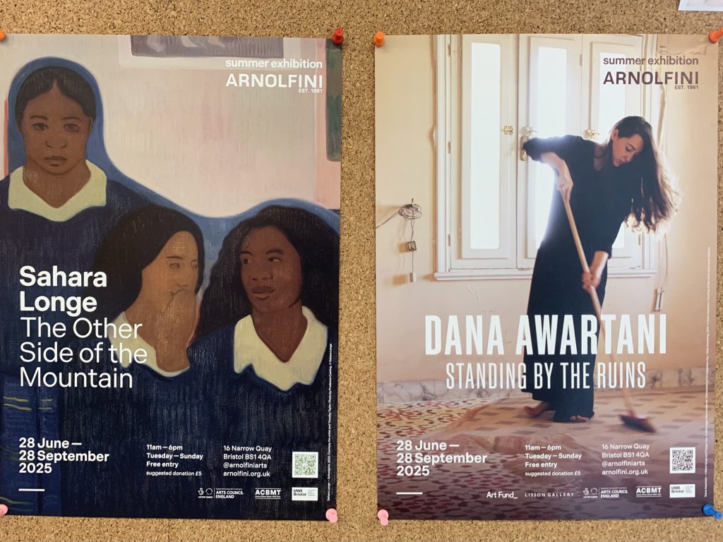 A poster in a museum